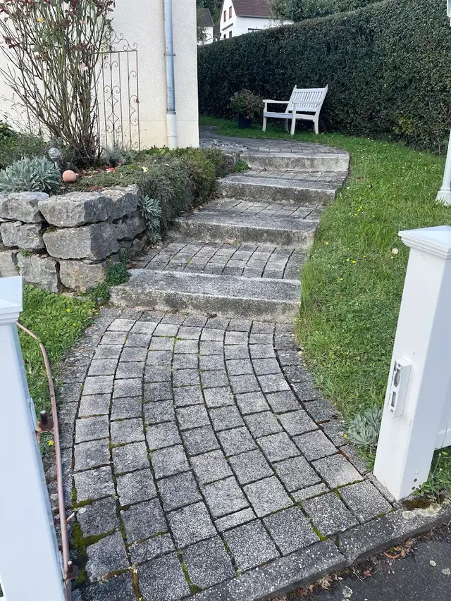 Gereinigtes Pflaster, Terrasse und Hoffläche im Lahn-Dill-Kreis (8)