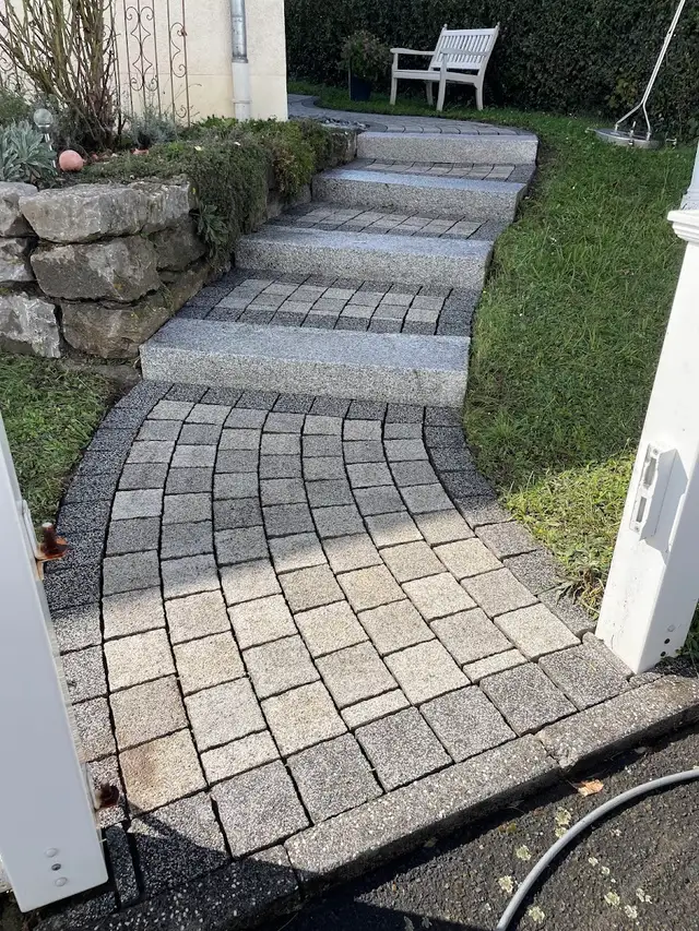 Gereinigtes Pflaster, Terrasse und Hoffläche im Lahn-Dill-Kreis (9)