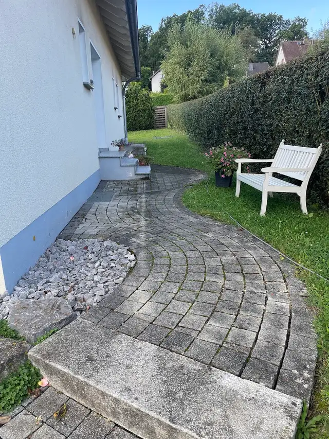 Gereinigtes Pflaster, Terrasse und Hoffläche im Lahn-Dill-Kreis (34)